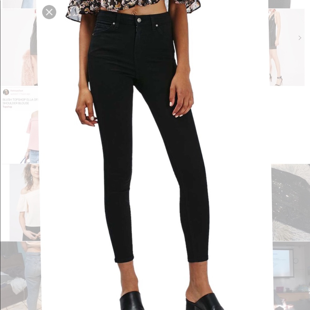 topshop black jeans